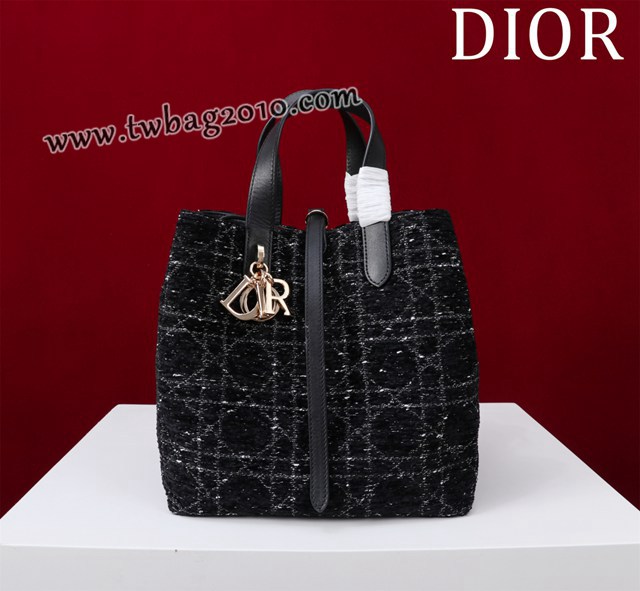Dior专柜新款迪奥高仿原单藤格纹图案Toujours竖版手袋时尚托特购物包 djfk1674